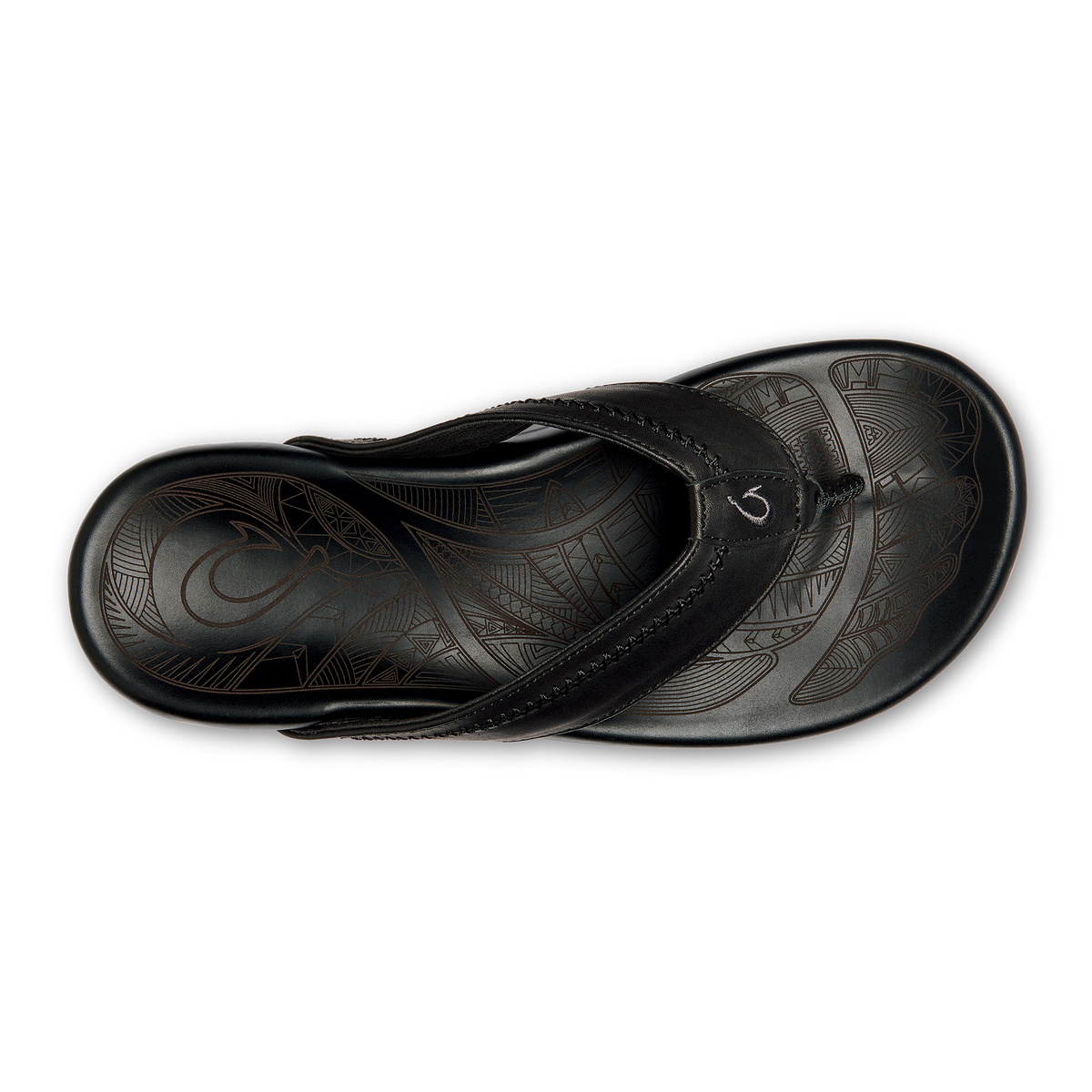 Hiapo Men's Leather Beach Sandals - Lava Rock