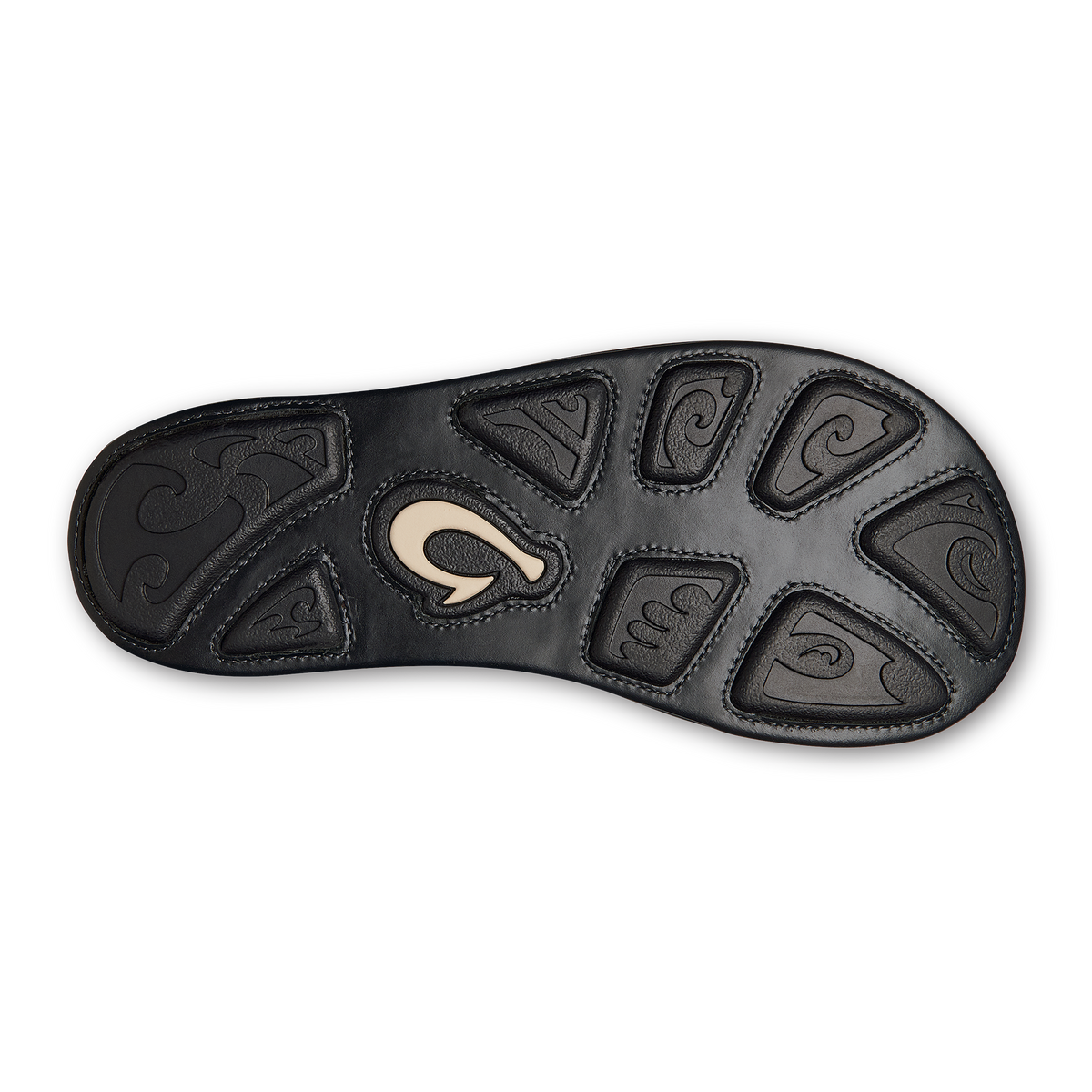 Hiapo Men's Leather Beach Sandals - Lava Rock