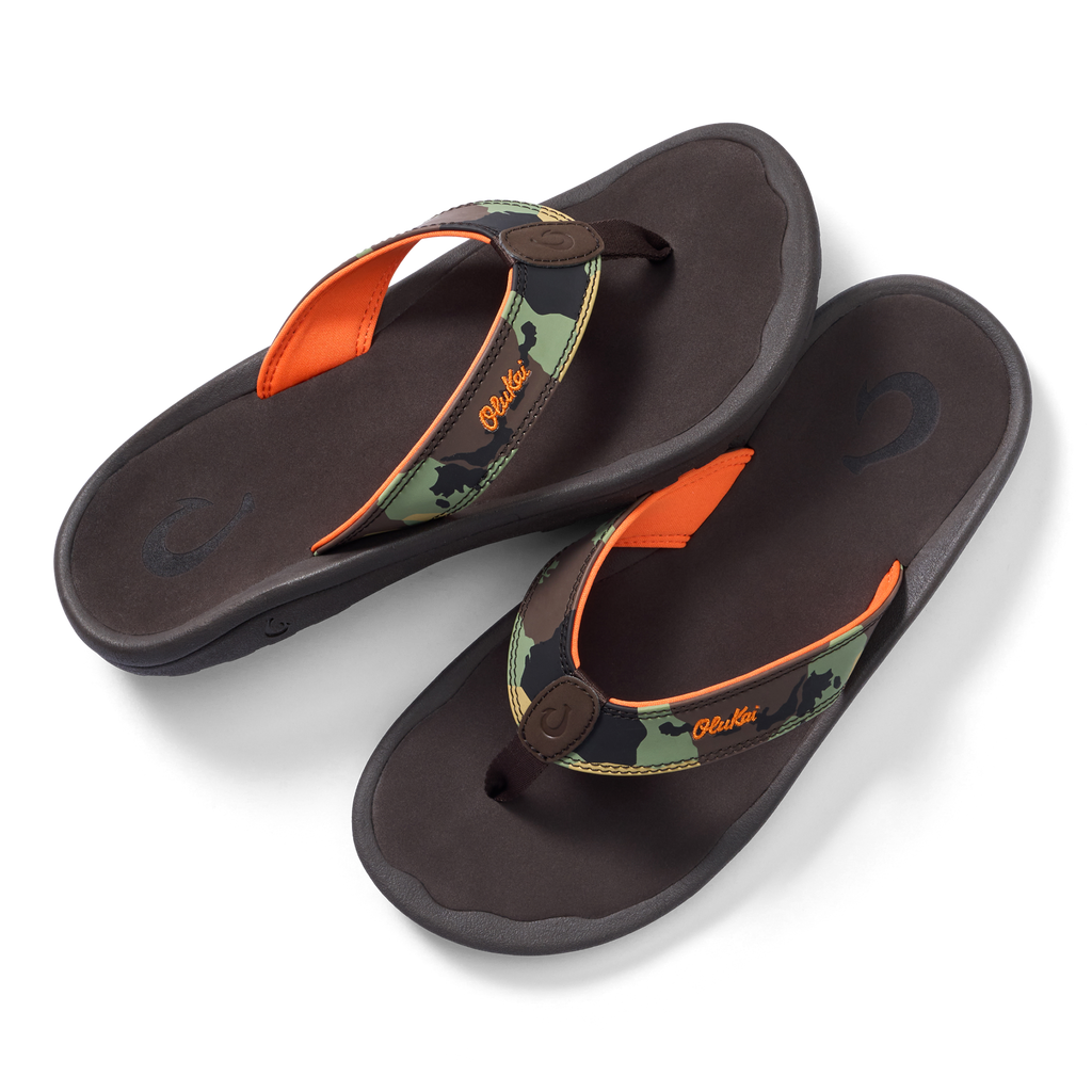 Ohana Men's Beach Sandals - Camo / Dark Java