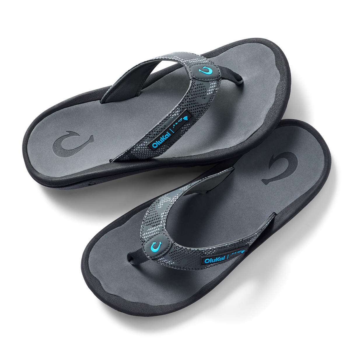 Ohana Men's Bestselling Beach Sandals - Grey Camo / Island Chain