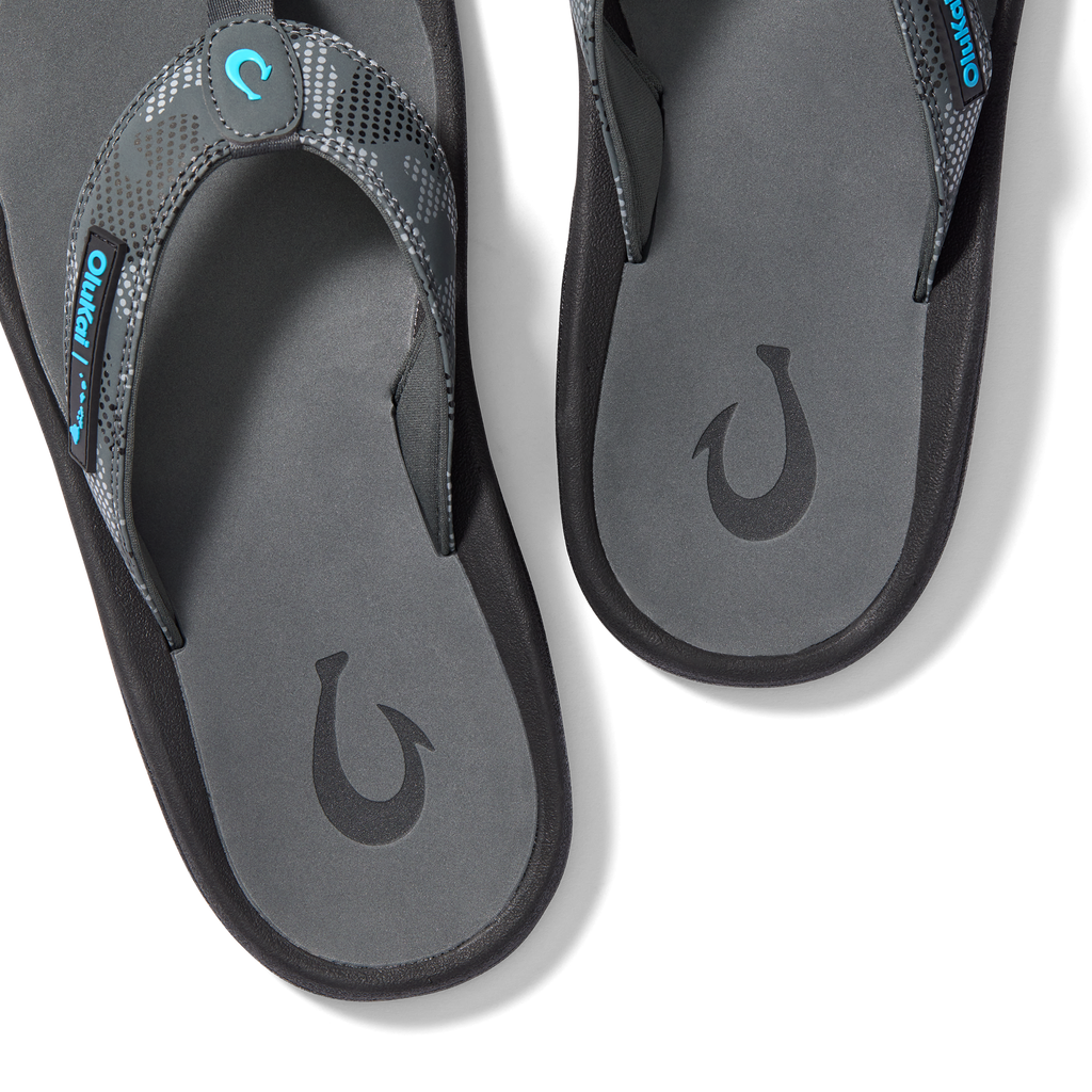 Ohana Men's Bestselling Beach Sandals - Grey Camo / Island Chain