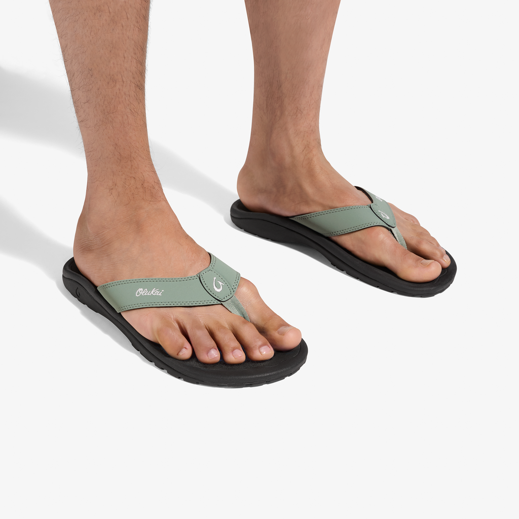 Ohana Men's Beach Sandals - Seagreen / Black