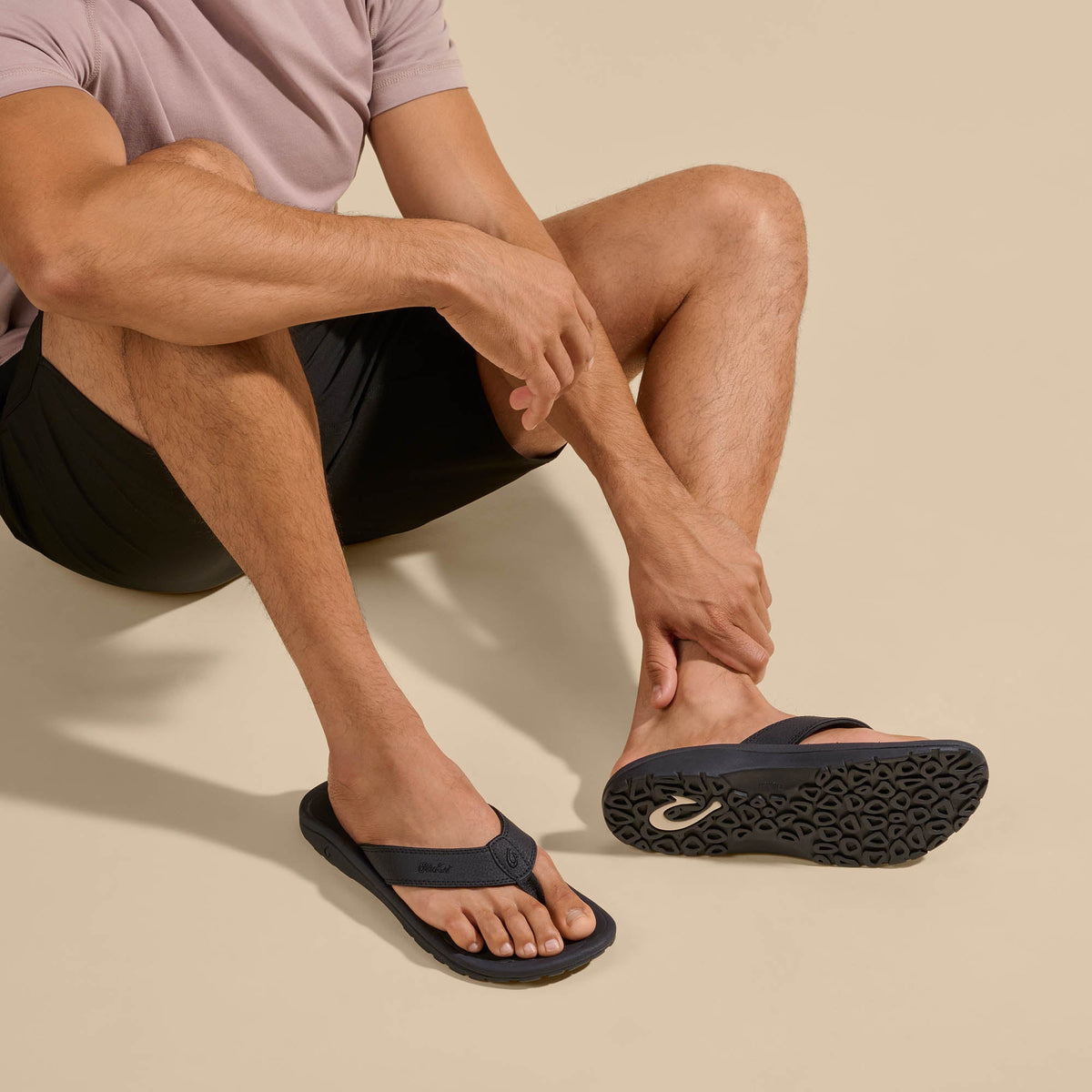 Ohana Men's Beach Sandals - Black