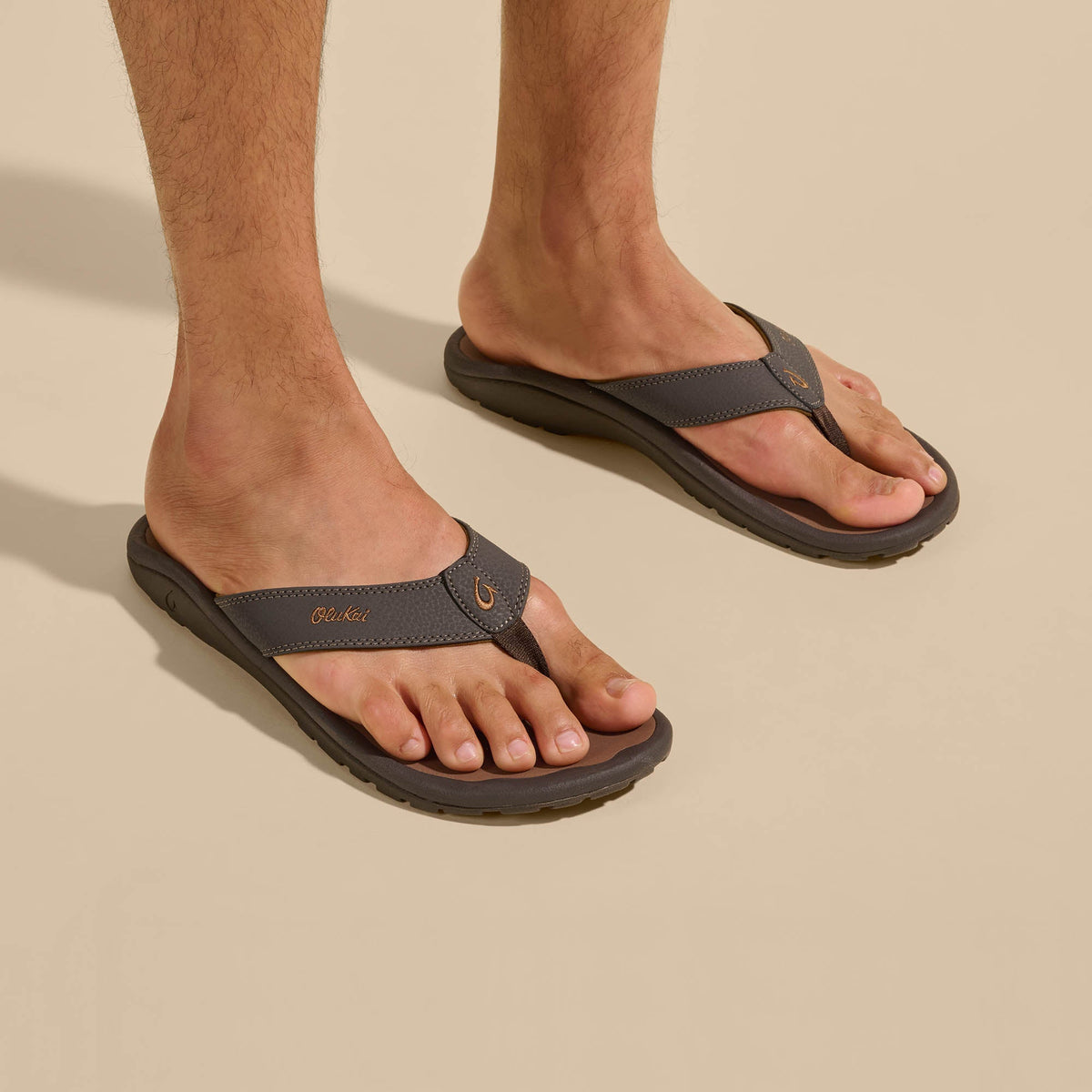 Ohana Men's Beach Sandals - Dark Java / Ray