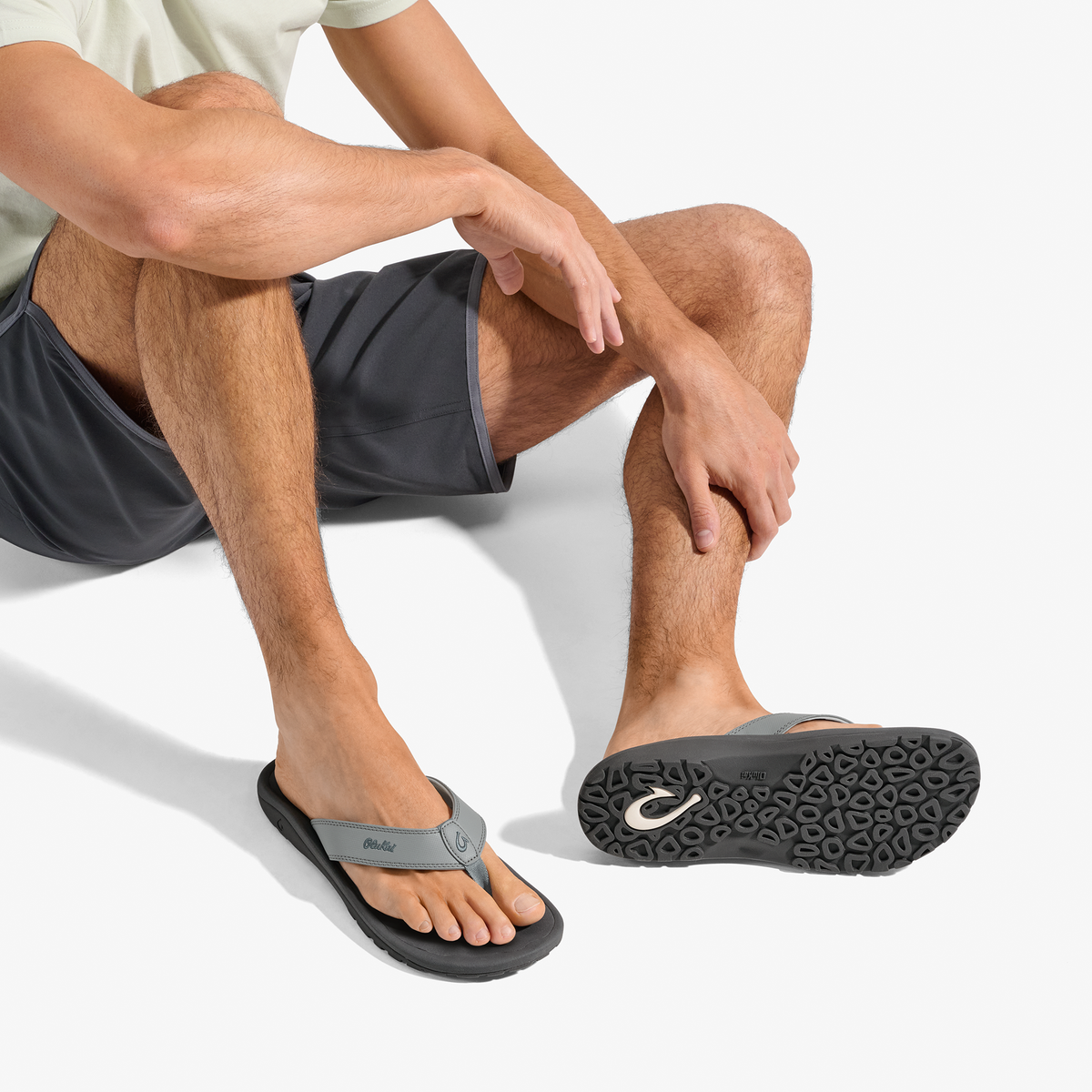 Ohana Men's Beach Sandals - Ash / Rock