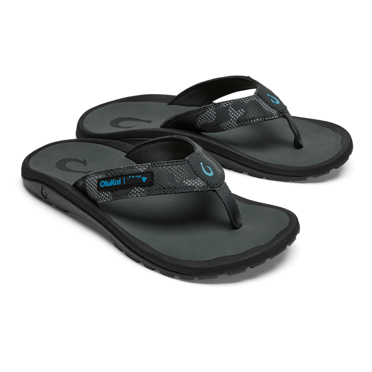 Ohana Men's Bestselling Beach Sandals - Grey Camo / Island Chain