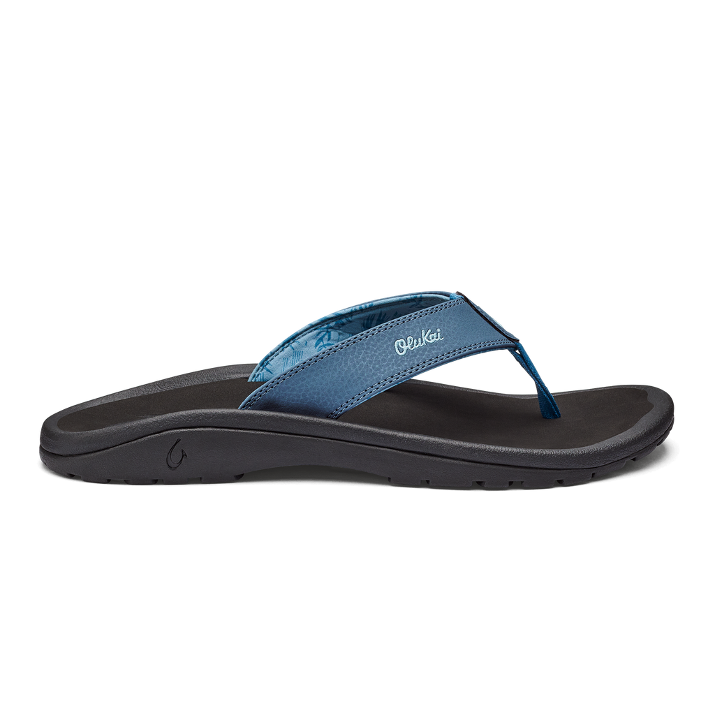 Ohana Men's Beach Sandals - Vintage Blue / Black
