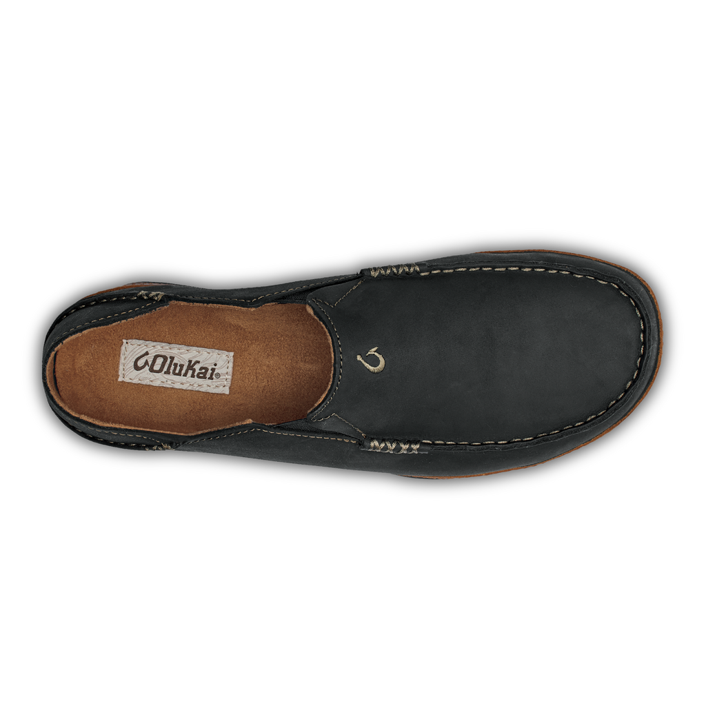 Moloa Men's Leather Slip-On Shoes - Black / Toffee