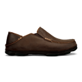 Moloa Men's Leather Slip-On Shoes - Dark Wood / Dark Java