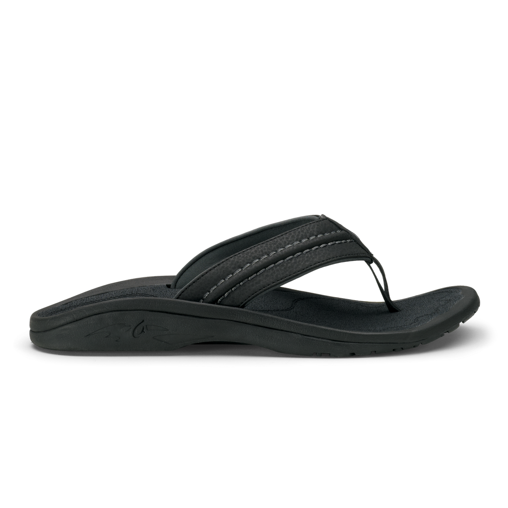 Hokua Men's Beach Sandals - Black / Dark Shadow