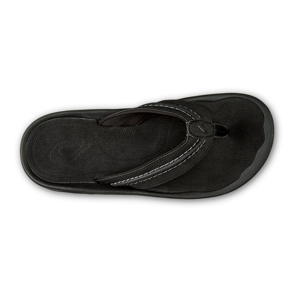 Hokua Men's Beach Sandals - Black / Dark Shadow
