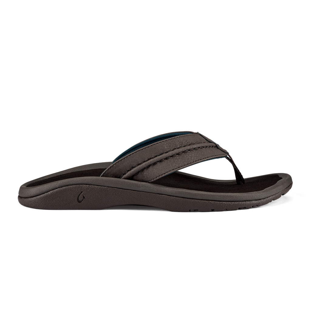Hokua Men's Beach Sandals - Dark Wood