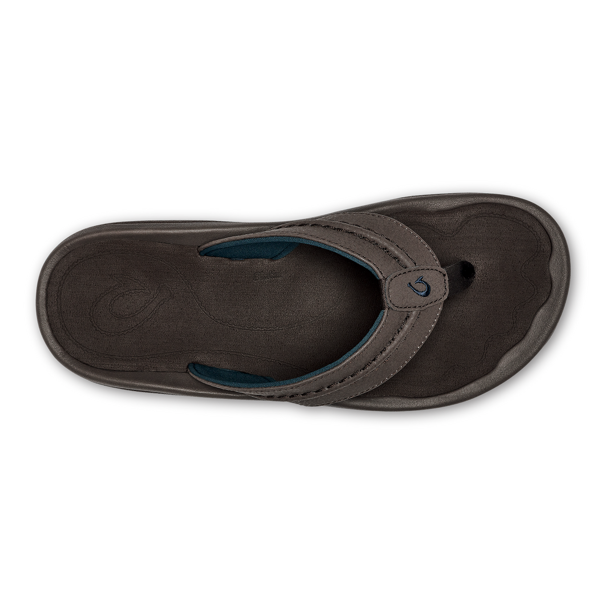 Hokua Men's Beach Sandals - Dark Wood