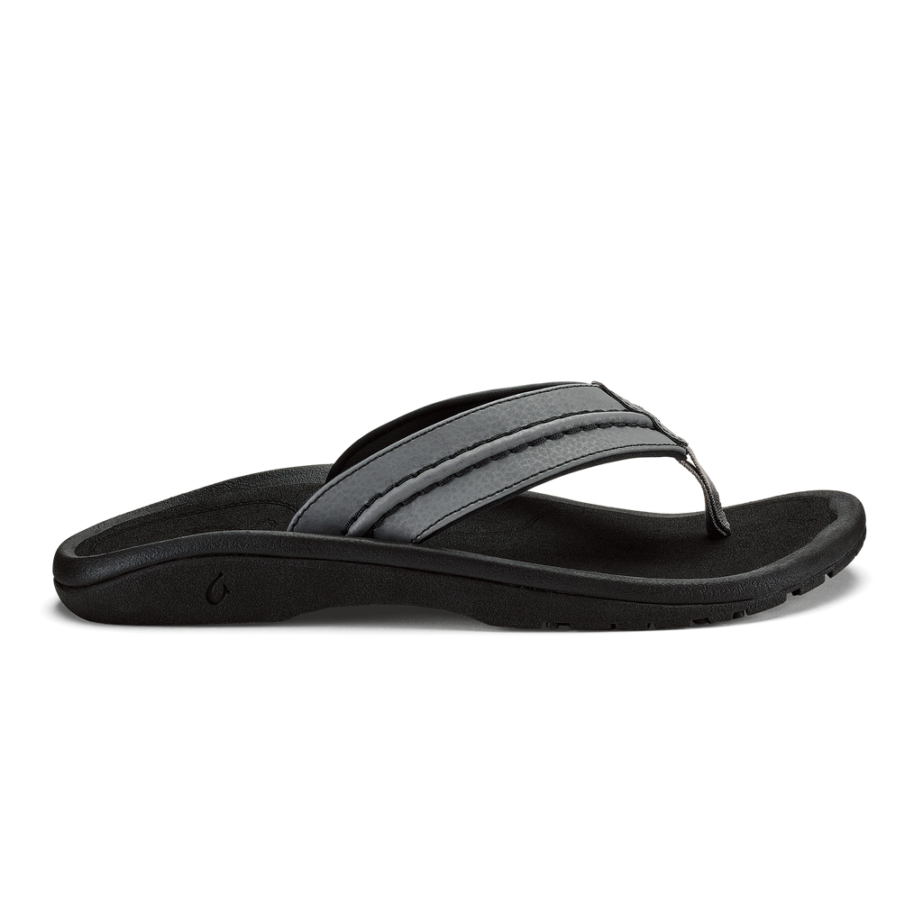 Hokua Men's Beach Sandals - Rock / Black