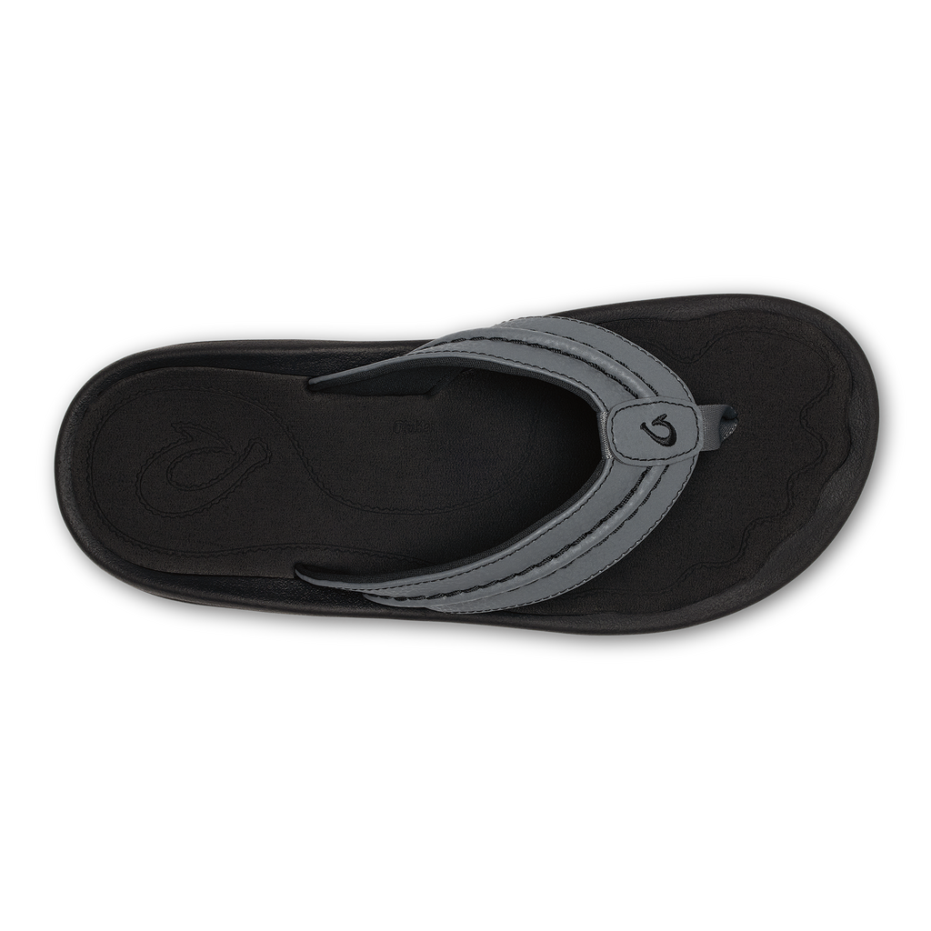 Hokua Men's Beach Sandals - Rock / Black