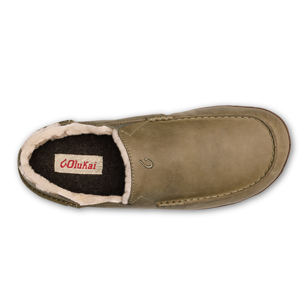 Moloa Men's Leather Slippers - Clay / Dk Java
