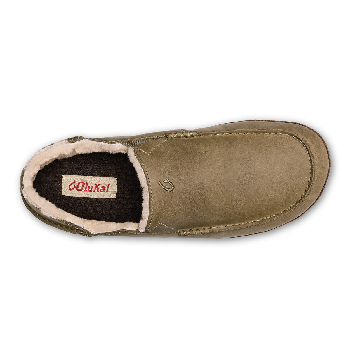 Moloa Men's Leather Slippers - Clay / Dk Java