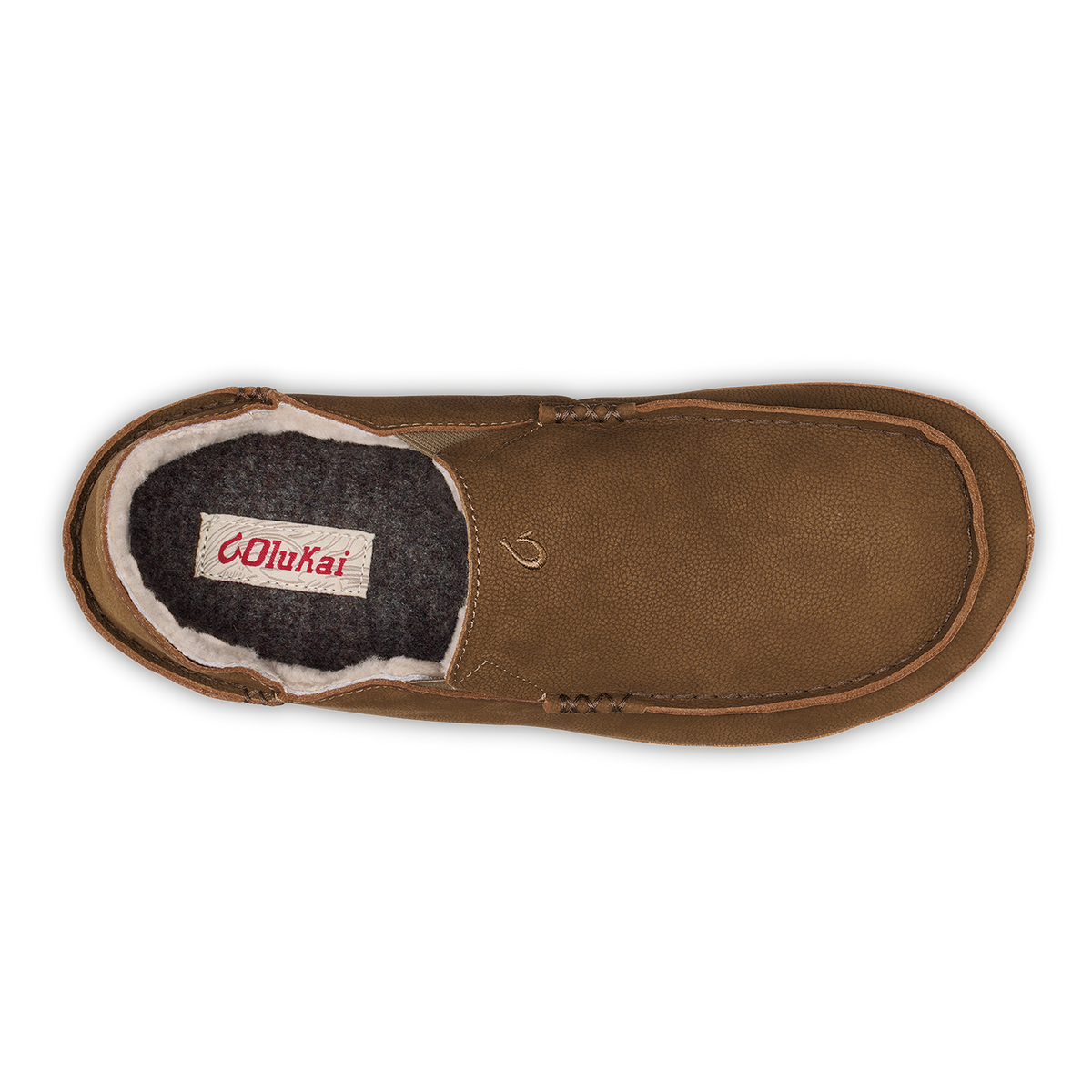 Moloa Men's Leather Slippers - Kona Coffee