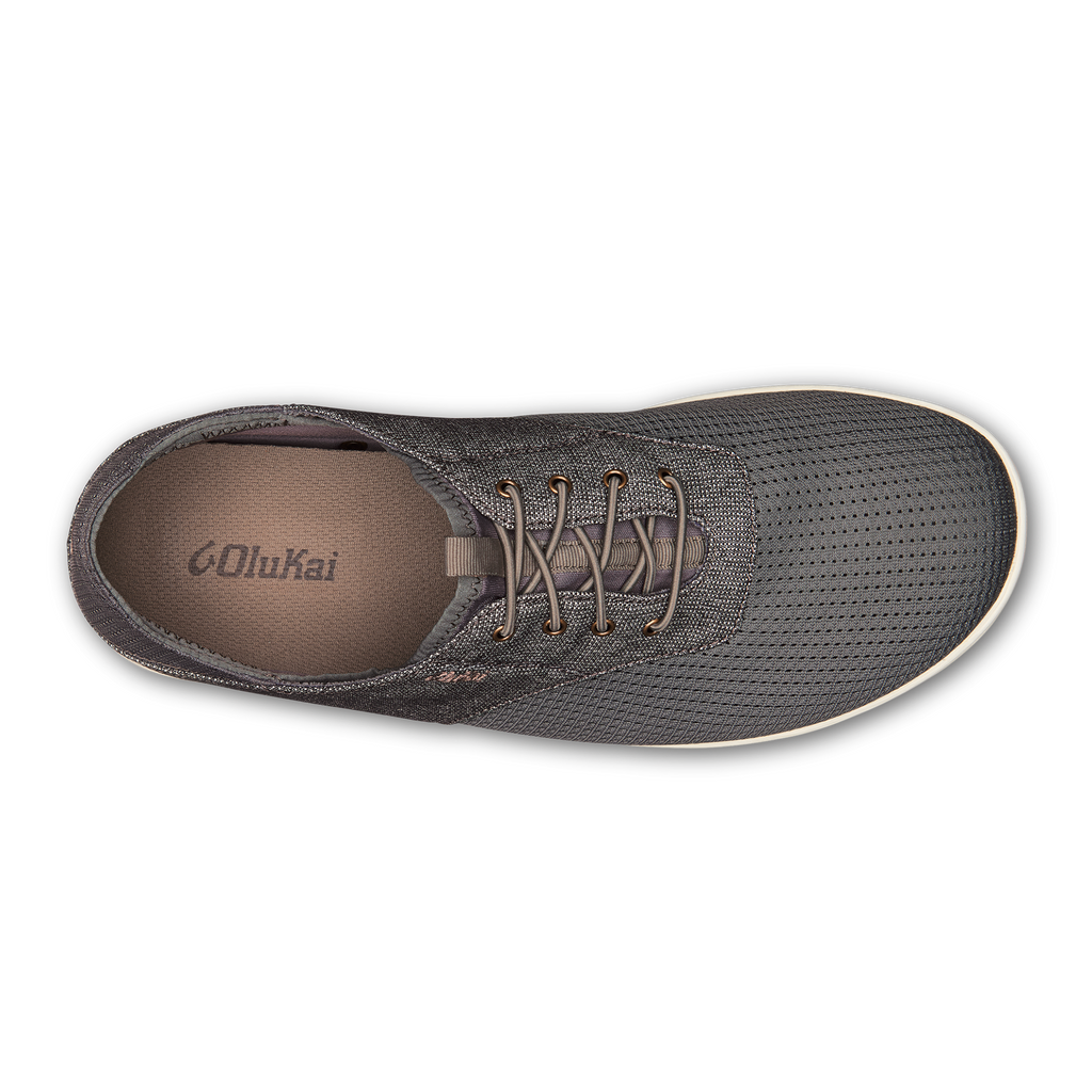 Nohea Moku Men's No Tie Boat Shoes - Charcoal / Clay