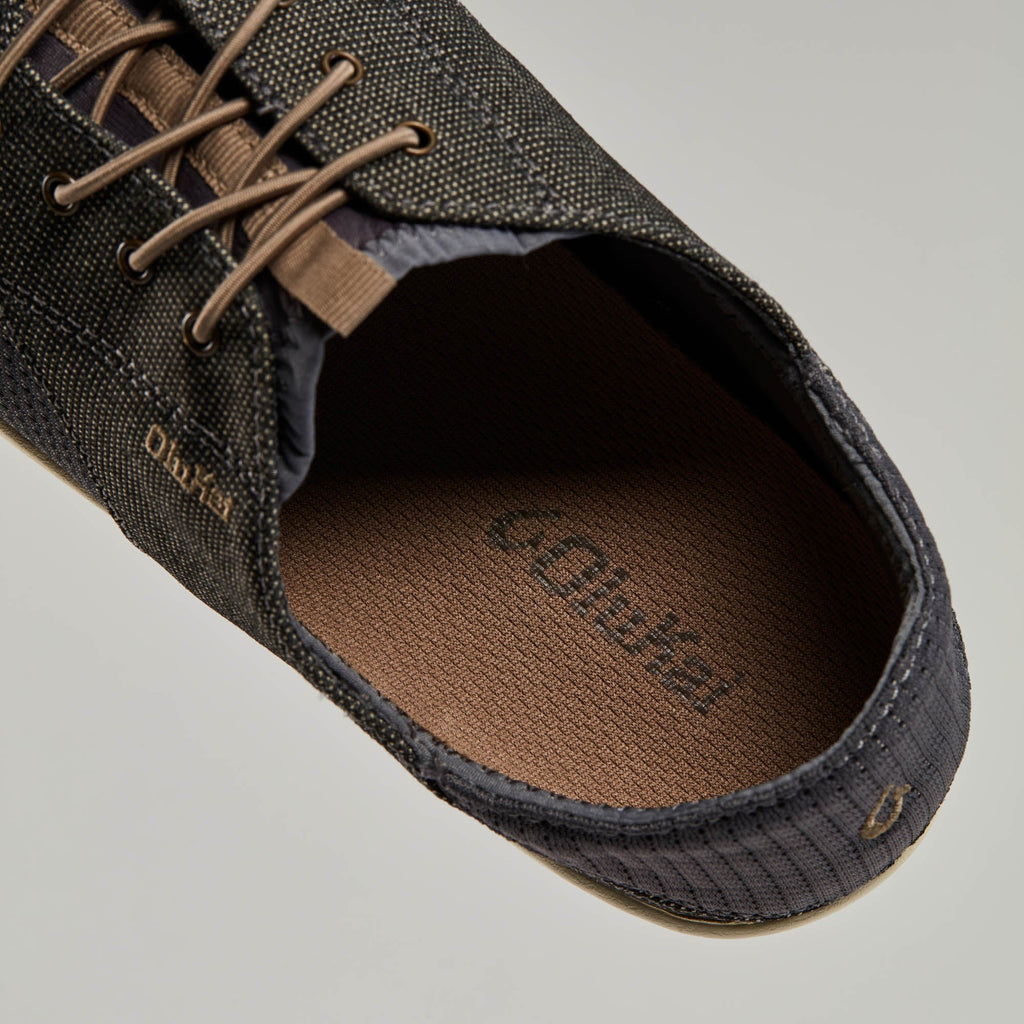 Nohea Moku Men's No Tie Boat Shoes - Charcoal / Clay