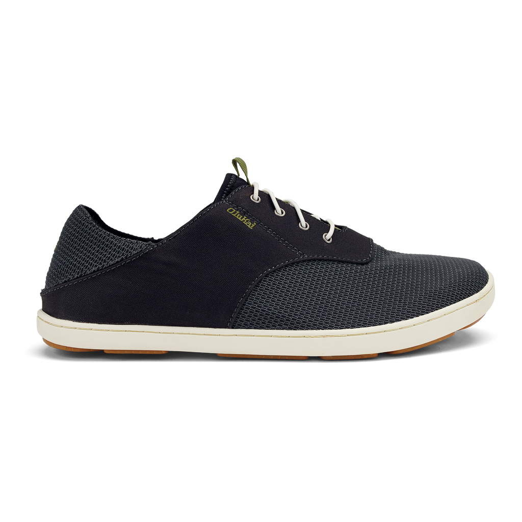 Nohea Moku Men's No Tie Boat Shoes - Black