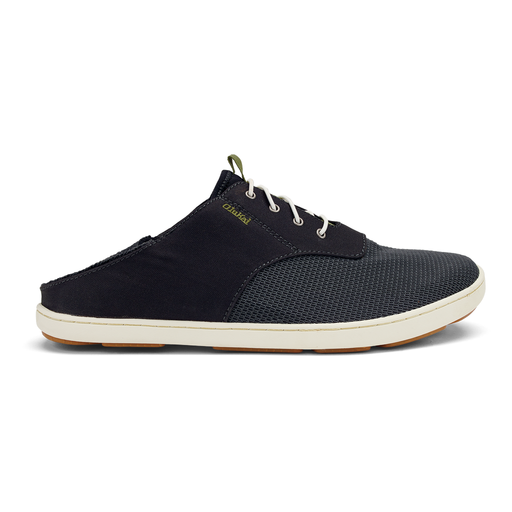 Nohea Moku Men's No Tie Boat Shoes - Black