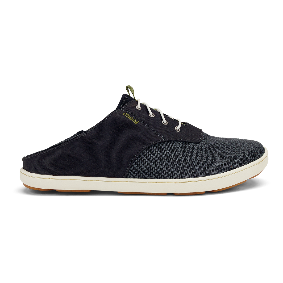 Nohea Moku Men's No Tie Boat Shoes - Black