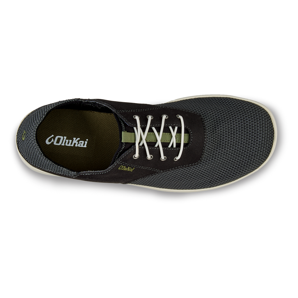 Nohea Moku Men's No Tie Boat Shoes - Black