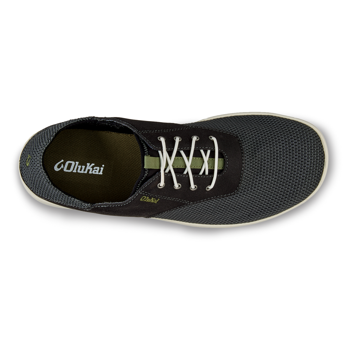 Nohea Moku Men's No Tie Boat Shoes - Black