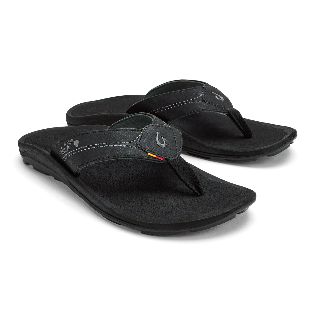 Kipi Men's Beach Sandals - Black