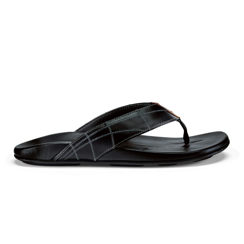Hokulea Kia Men's Beach Sandals - Black