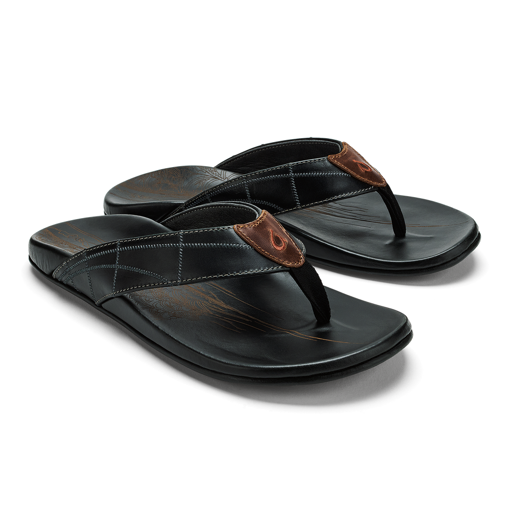 Hokulea Kia Men's Beach Sandals - Black