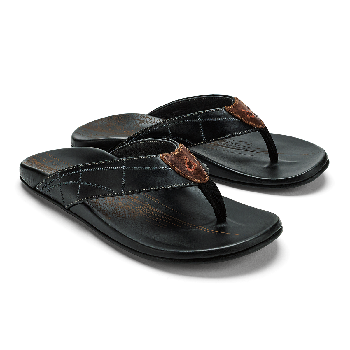 Hokulea Kia Men's Beach Sandals - Black