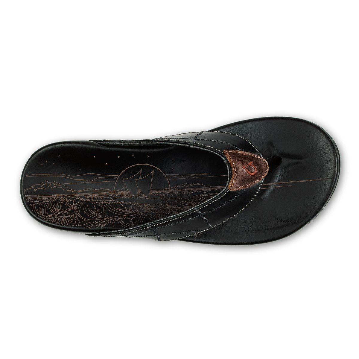 Hokulea Kia Men's Beach Sandals - Black