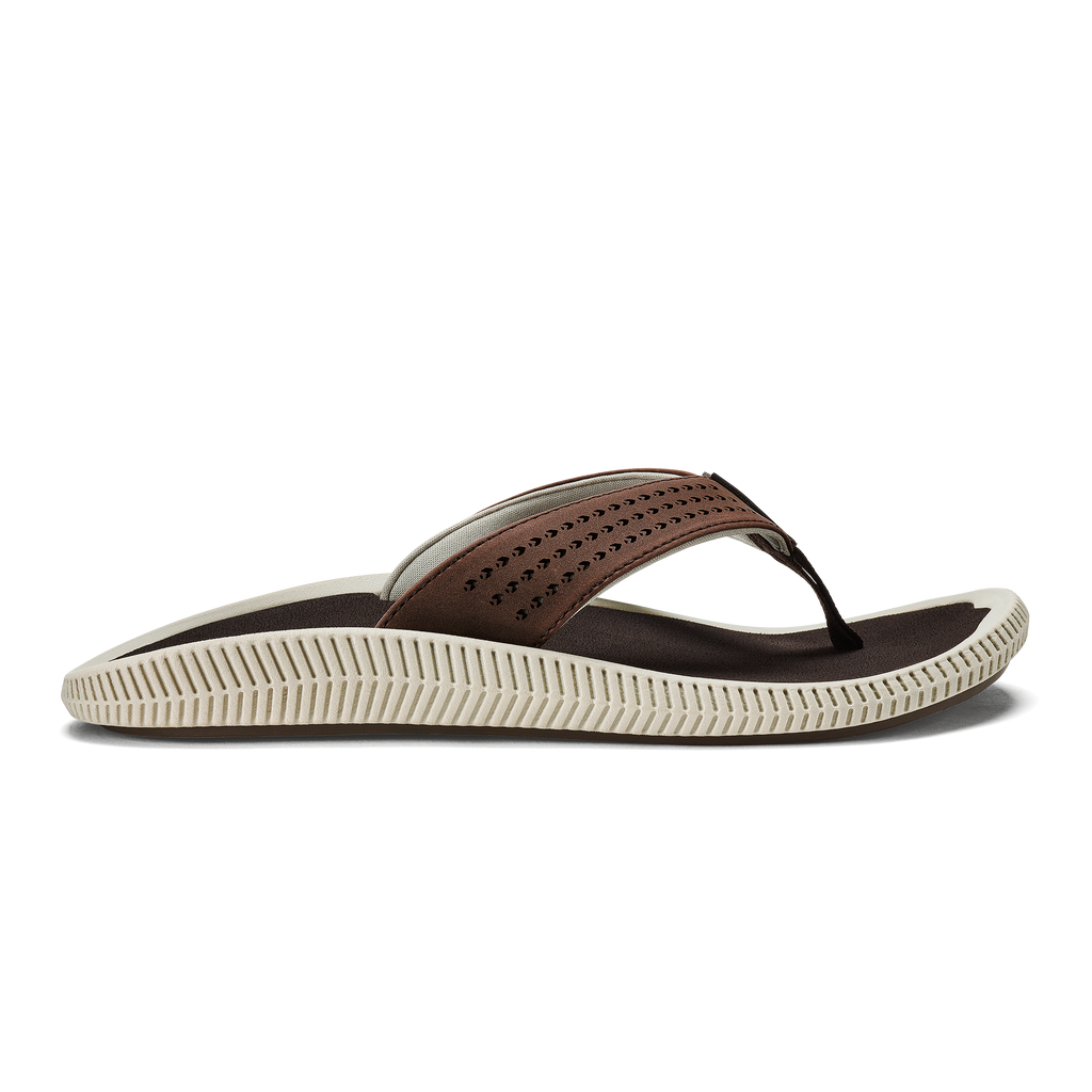Ulele Men's Beach Sandals - Dark Wood