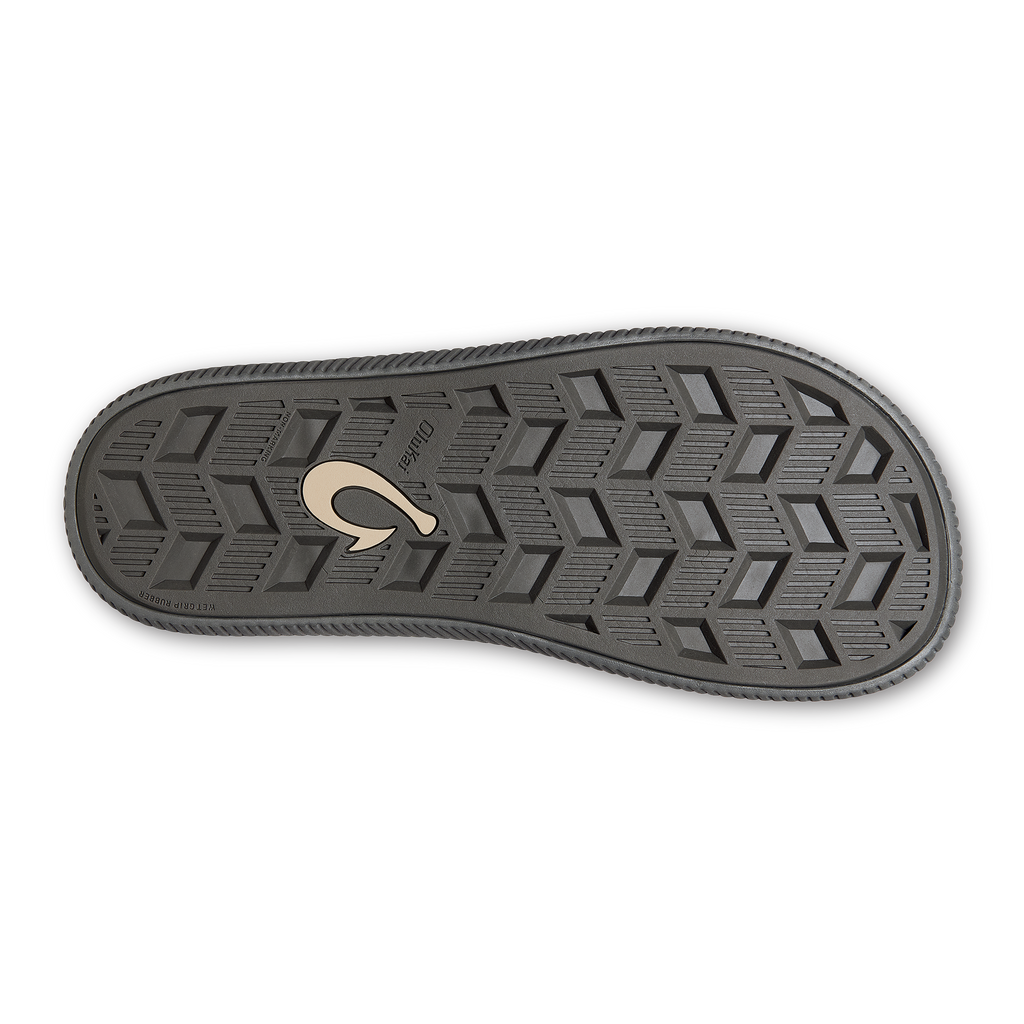 Ulele Men's Beach Sandals - Dark Shadow / Black
