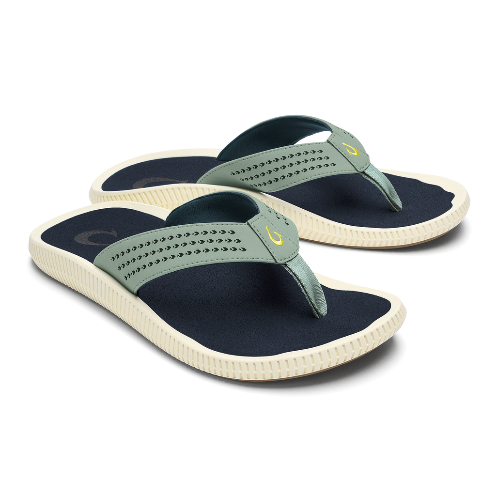 Ulele Men's Beach Sandals - Seagreen / Trench Blue