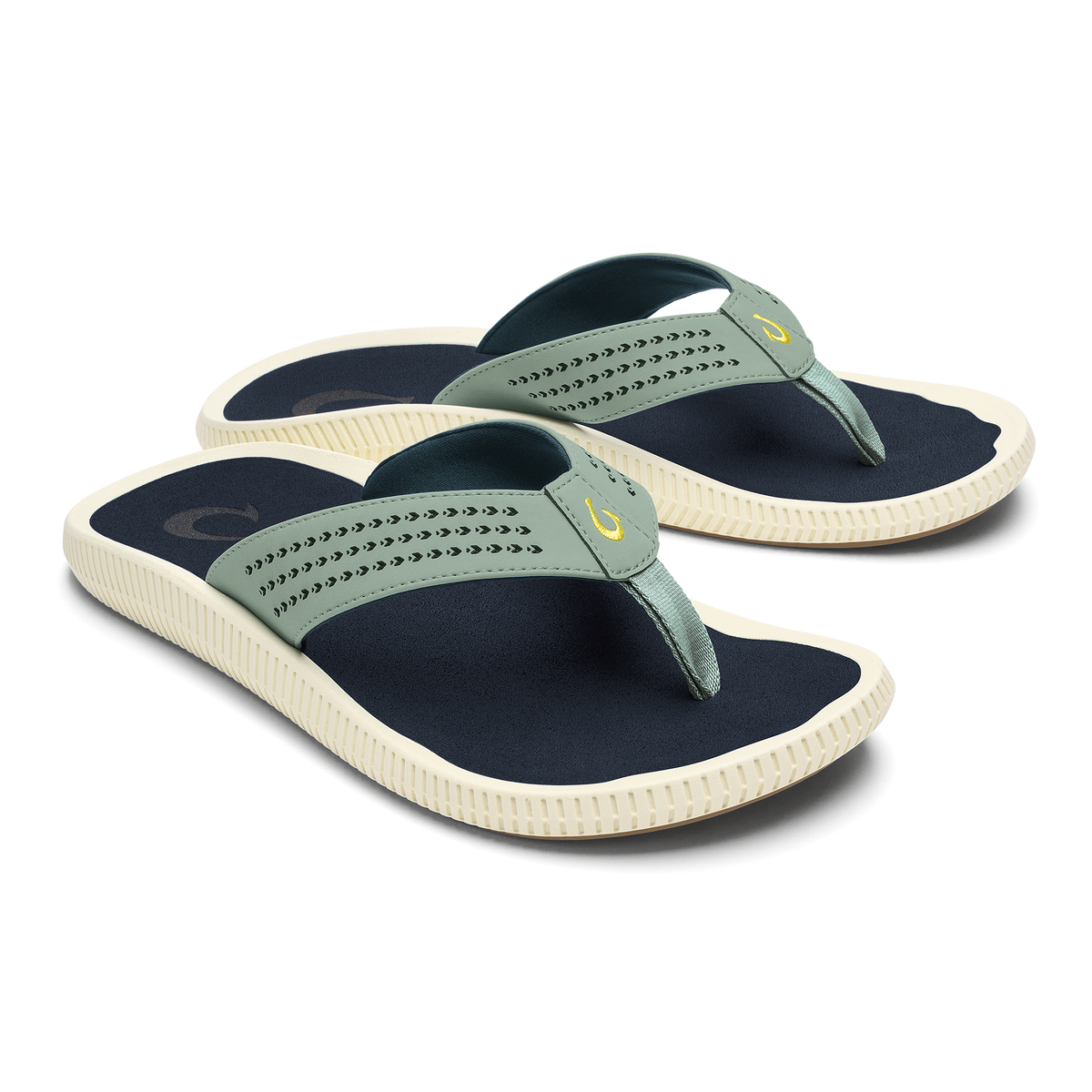 Ulele Men's Beach Sandals - Seagreen / Trench Blue