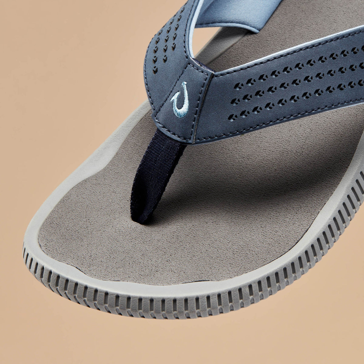 Ulele Men's Beach Sandals - Blue Depth / Charcoal
