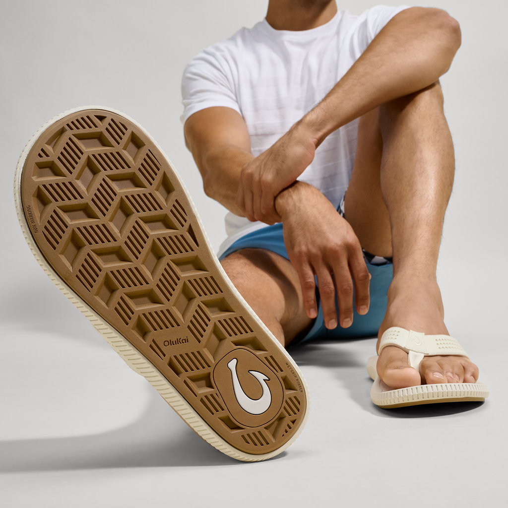 Ulele Men's Beach Sandals - White Sand