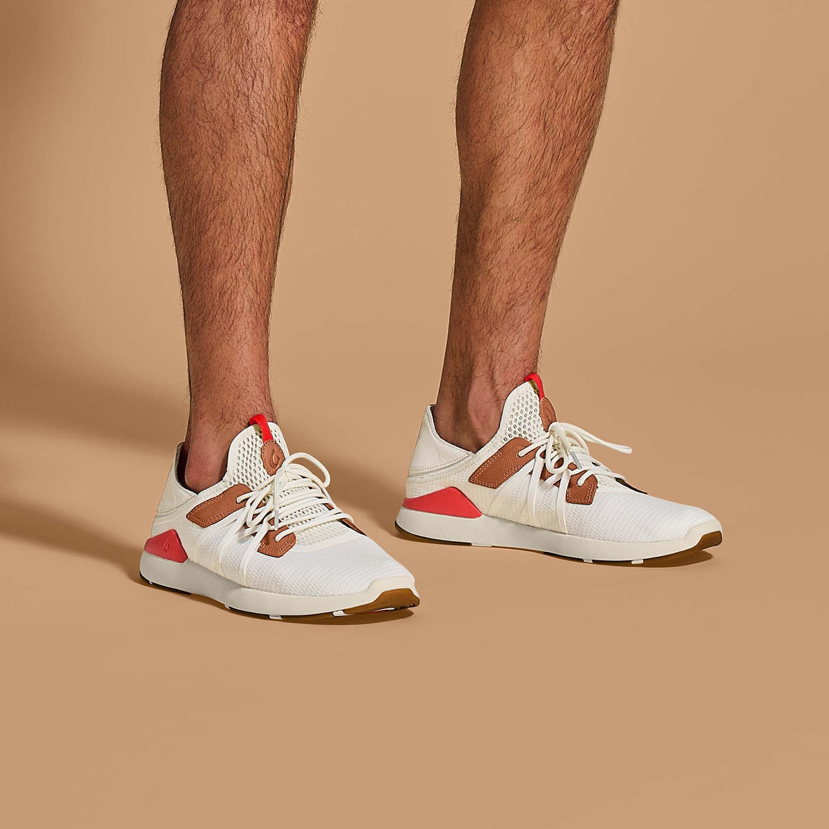 Mio Li Men's Everyday Athletic Shoes - Bright White / Red Lava