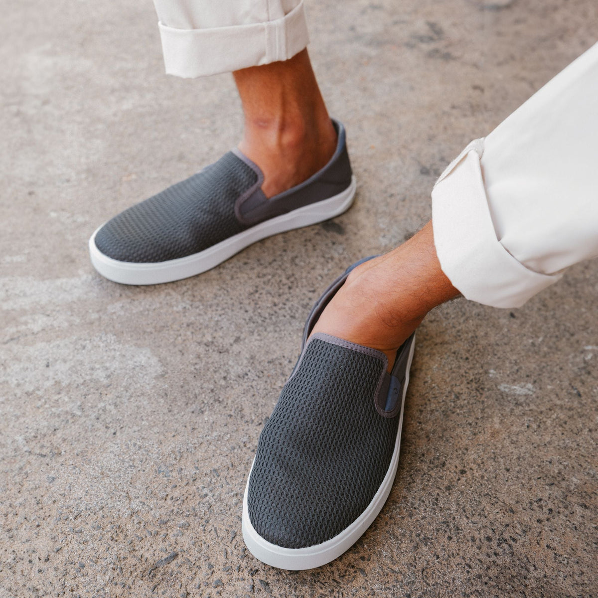 Laeahi Men's Breathable Slip-On Shoes - Pavement