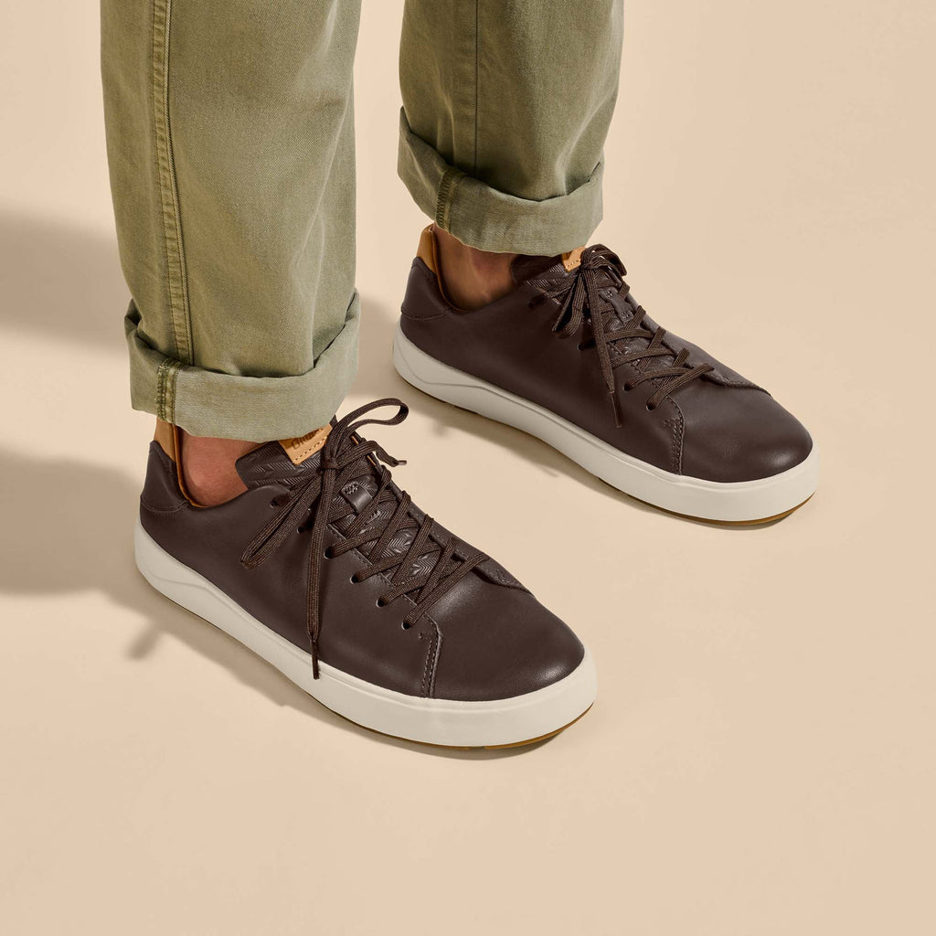Laeahi Li Ili Men's Leather Sneakers - Dark Java