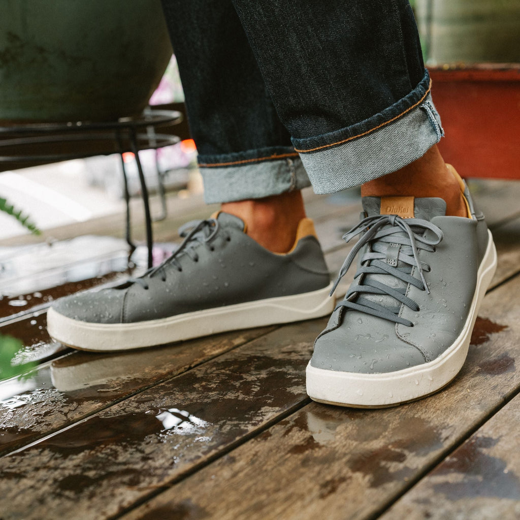 Laeahi Li Ili Men's Leather Sneakers - Stone