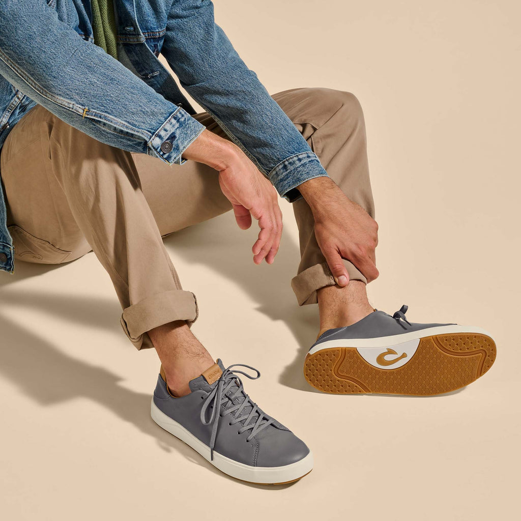 Laeahi Li Ili Men's Leather Sneakers - Stone
