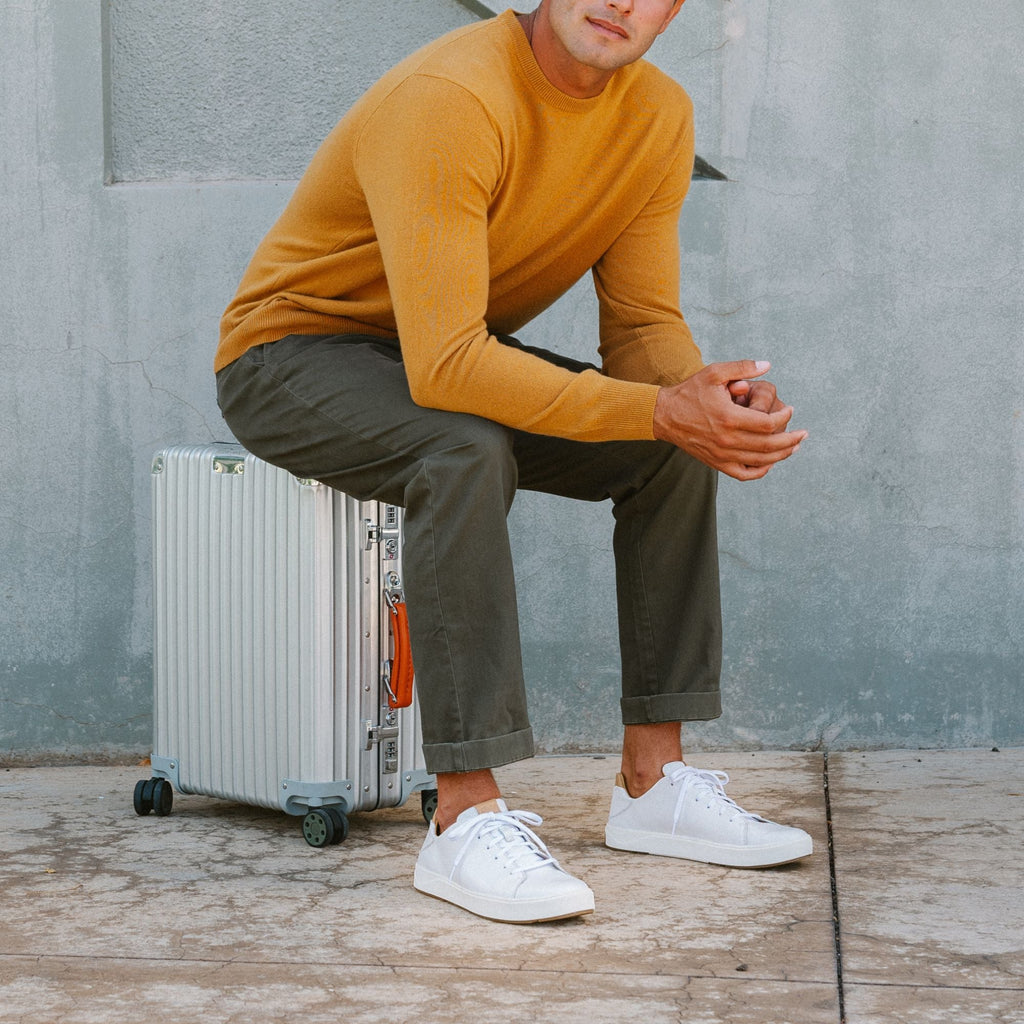 Laeahi Li Ili Men's Leather Sneakers - Bright White