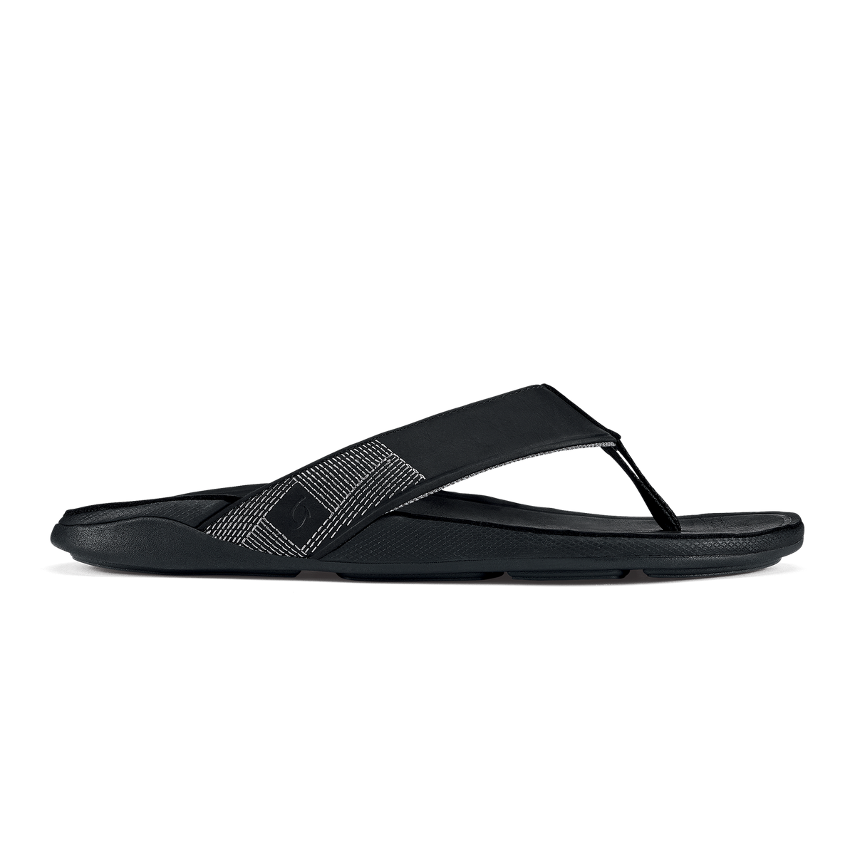 Tuahine Men's Leather Sandals - Black