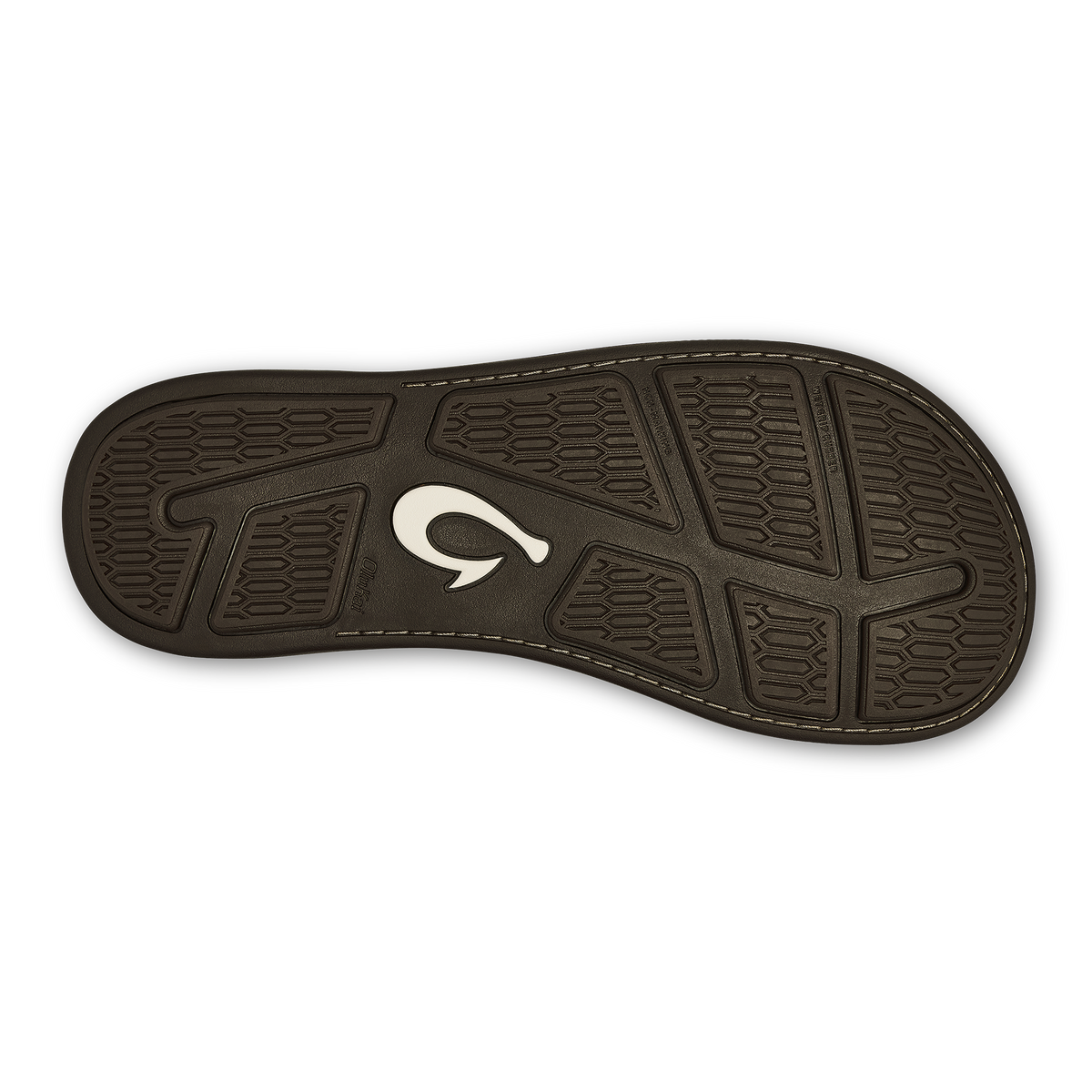 Tuahine Men's Leather Sandals - Dark Wood