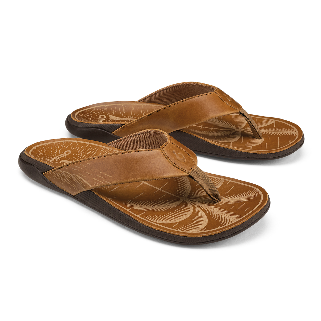 Tuahine Men's Leather Sandals - Fox / Fox