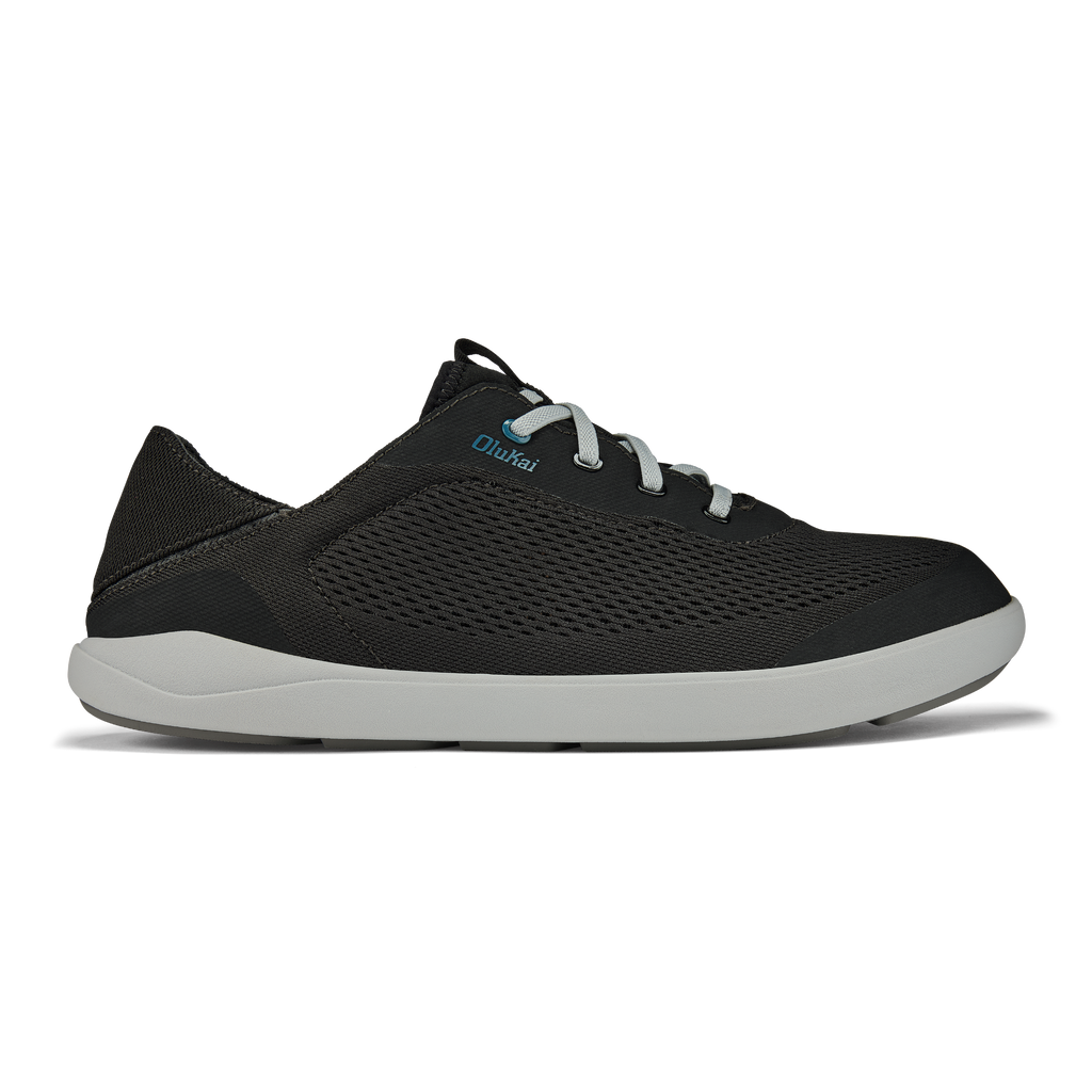 Moku Pae Men's Breathable Boat Shoes - Black / Blue Coral